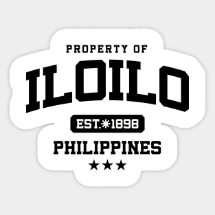 Iloilo - Property of the Philippines Shirt Sticker